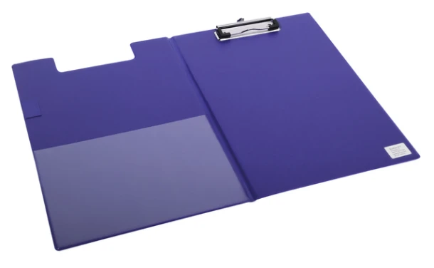 Klembordmap Quantore A4 blauw met 100mm klem + lus