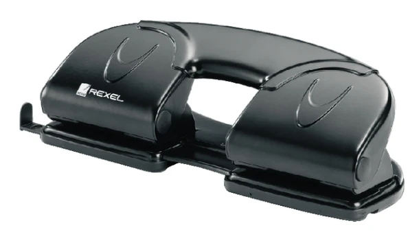 Perforator Rexel V412 4-Gaats Zwart