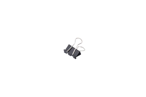 Papierklem MAUL 213 foldback 13mm zwart 12 stuks
