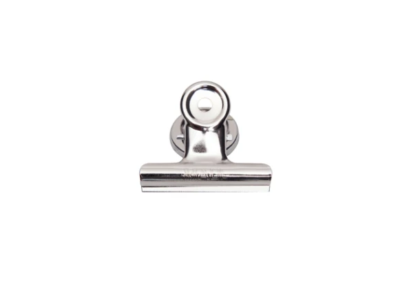 Papierklem MAUL Bulldog met magneet 52mm zilver 2 stuks