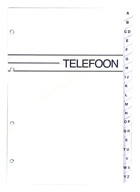 Telefoonalbum KTC K-6203 vulling A-Z 4-rings