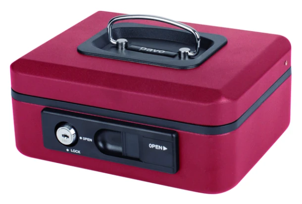 Geldkist Pavo Deluxe 200x160x90mm Rood