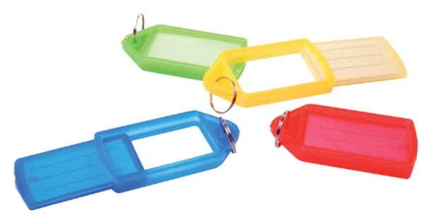 Sleutellabel Pavo met schuifvenster 15 st. Assorti