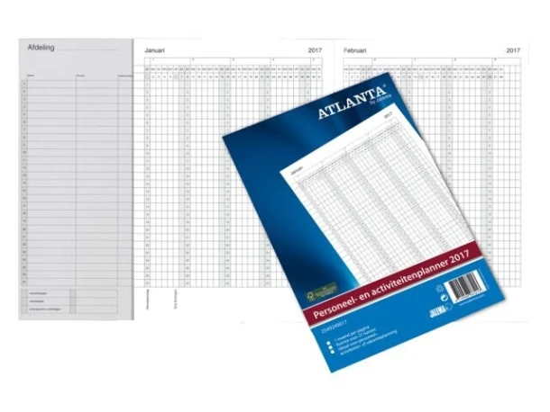 Jaarplanner 2024 Atlanta personeel- en activiteitenplanner