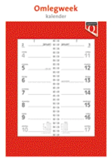 Weekomlegkalender 2026 Quantore