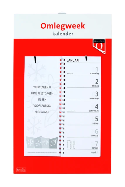 Weekomlegkalender 2027 Quantore