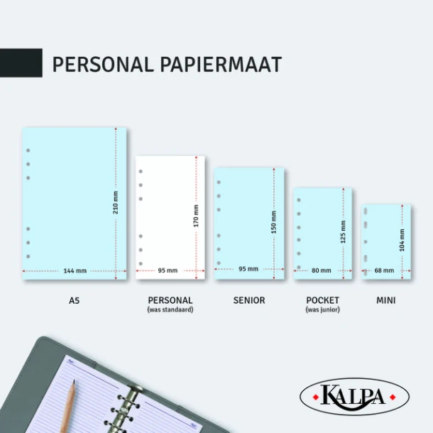 Agendavulling 2027 Kalpa Personal Jaards 7d/2p