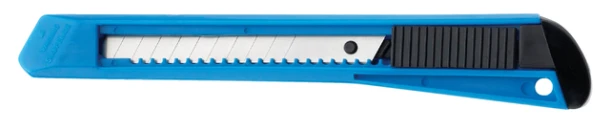 Snijmes Westcott Office 9mm met schuifsluiting blauw
