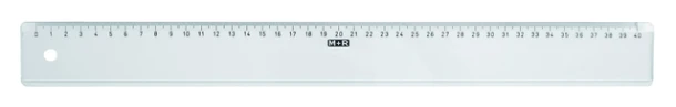 Liniaal 40cm M&R 1140/000 transparant