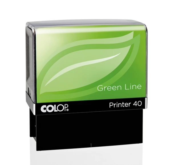 Tekststempel Colop 40 Green Line+Bon 6 Regels