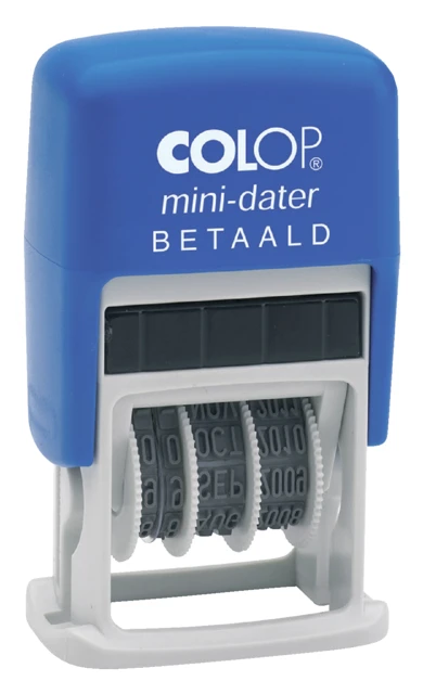 Datumstempel Colop S160 BETAALD + DATUM zelfink.