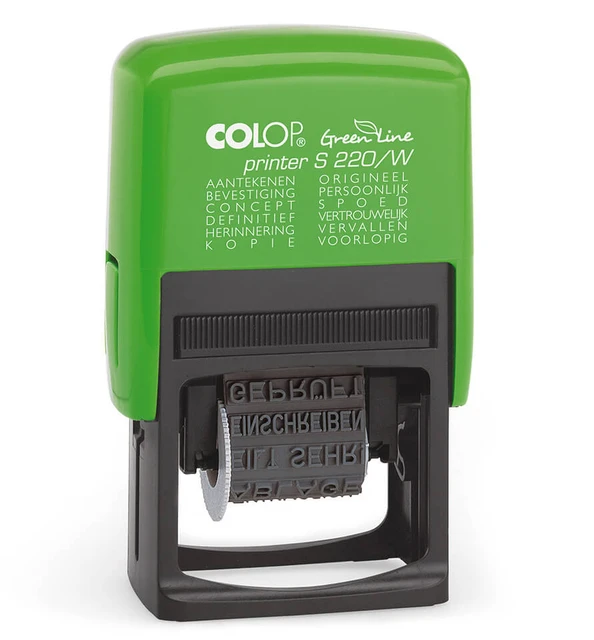 Woordstempel Colop Green S220/W 4mm zelfinktend