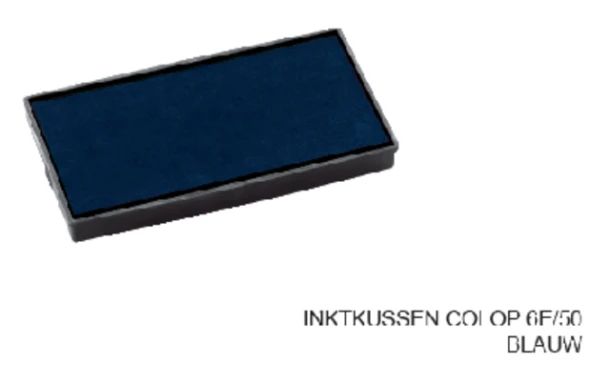 Inktkussen blauw voor Colop 50 nr. 51854 E/50/1
