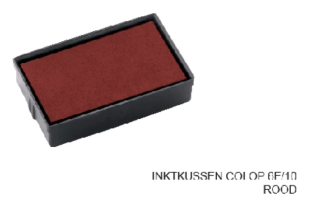 Inktkussen Colop 6e/10 Rood