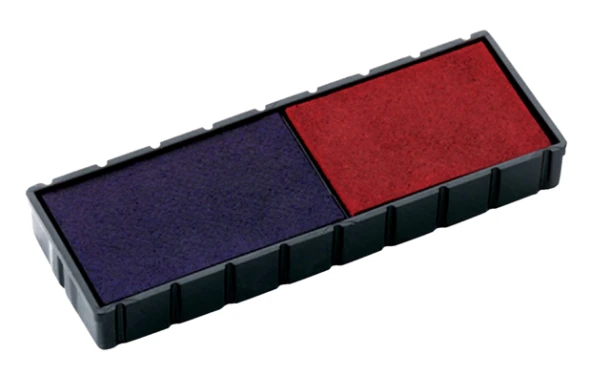 Inktkussen rood/blauw tbv Colop S120/160 6E/12