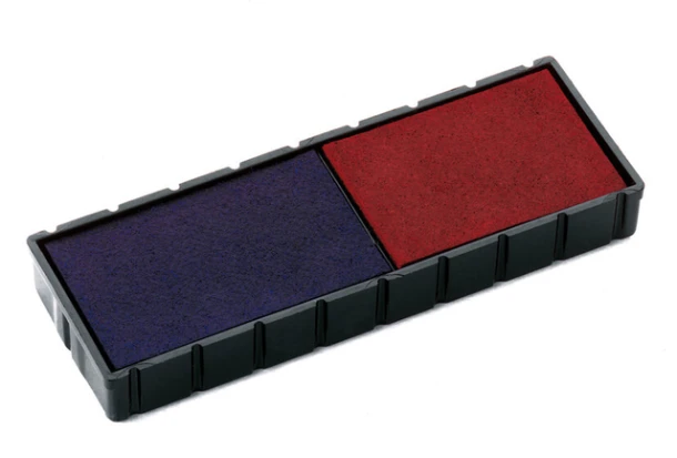 Inktkussen rood/blauw tbv Colop S120/160 6E/12