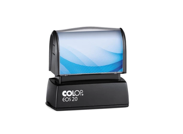 Tekststempel Colop EOS 20 flashtechnologie met stempelplaat