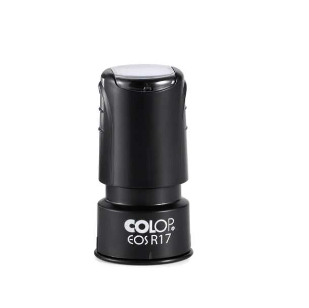Tekststempel Colop EOS R 17 flashtechnologie met stempelplaat