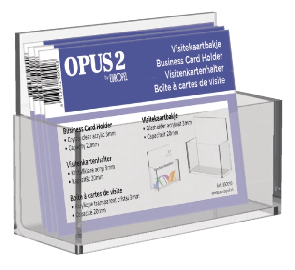 Visitekaarthouder Opus 2 Acryl, 350090