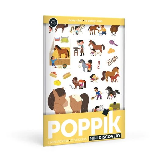 Mini discovery posters Pony club – boek cover