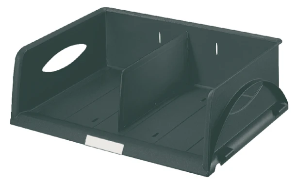 Brievenbak Leitz Sorty standaard A4 maxi dwars zwart