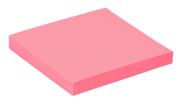 Memoblok Quantore 76x76mm neon roze; 100 vel