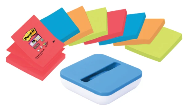 Memoblokdispenser 3M Post-It Z-Notes 76x76mm Met 8 Blokjes