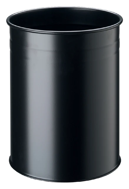 Papierbak Durable 3304-01 15 liter rond zwart