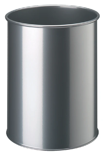 Papierbak Durable 3301-23 15 liter rond zilver