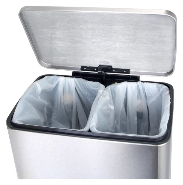 Pedaalemmer Eko E-Cube 9+10 Liter Rvs
