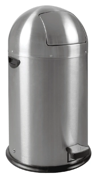 Afvalbak Eko Kickcan 33 Liter Mat Rvs