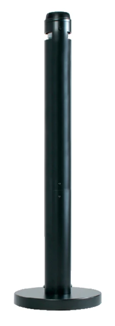 Peukenzuil aluminium zwart 104cm