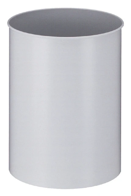 Papierbak Vepa Bins metaal 15L grijs 25,5cm diam.