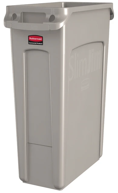 Afvalcontainer Slim Jim grijs 87 liter
