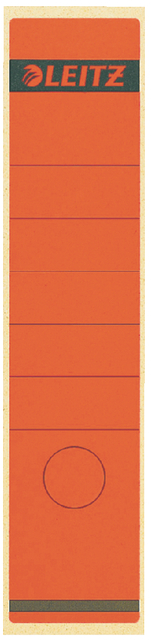 Rugetiket Leitz 1640 61x285 zelfkl. rood 10 stuks