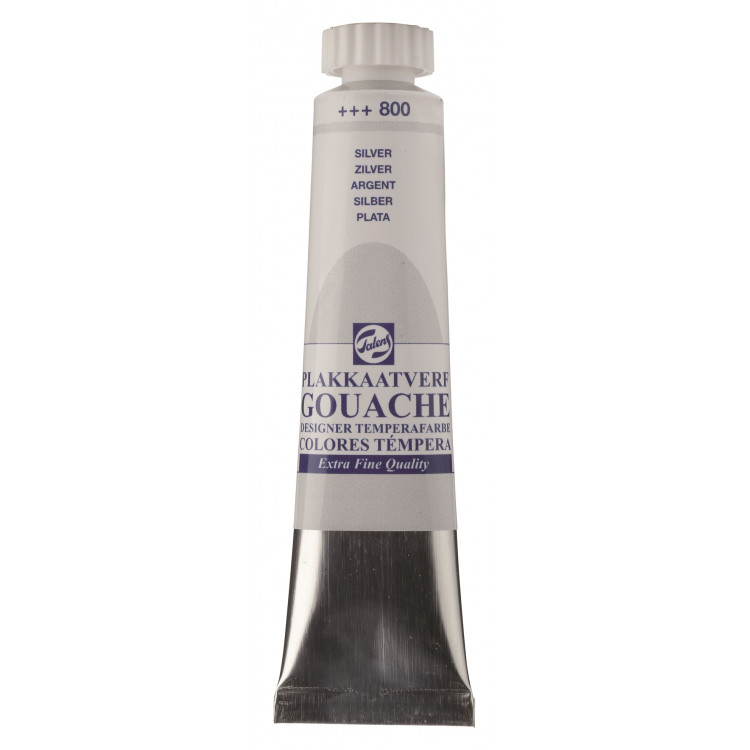 Plakkaatverf Extra Fijn tube 20 ml Zilver