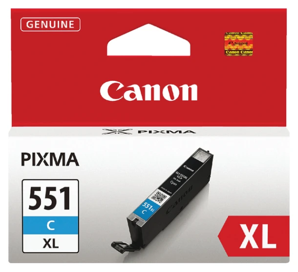 Inktcartridge Canon CLI-551XL-C blauw; 11ml