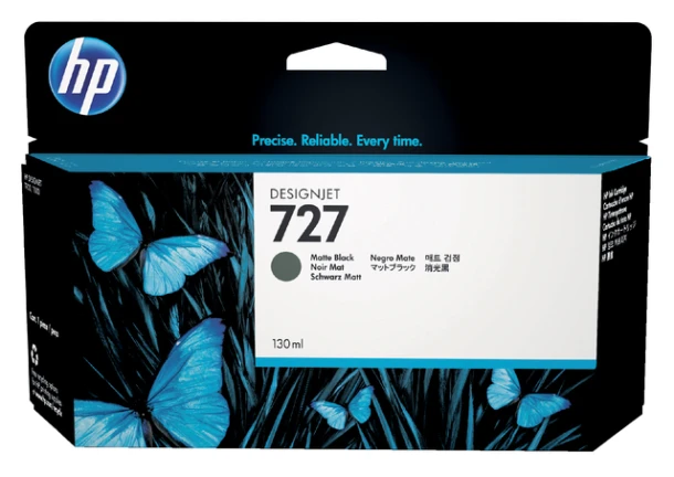 Inktcartridge HP B3P22A (727) 130ml mat zwart
