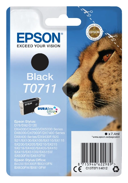 Inktcartridge Epson T071140 zwart