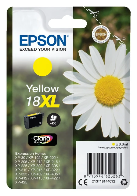 Inktcartridge Epson T18144010 HC geel