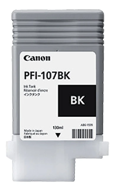 Inktcartridge Canon PFI-107BK zwart 130ml