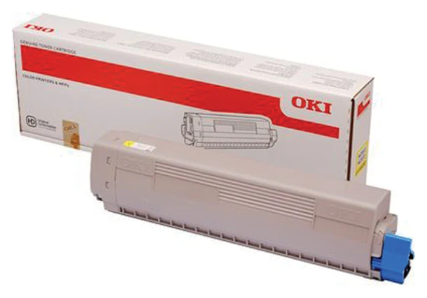 Tonercartridge Oki 45862837 7.3k Geel