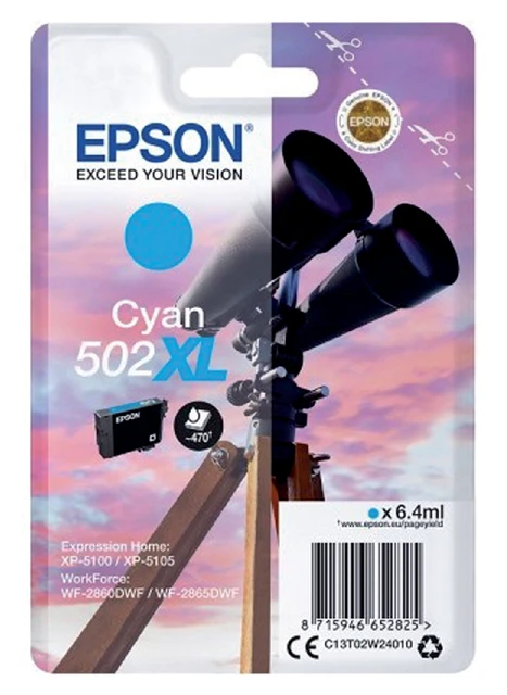 Inktcartridge Epson 502XL T02W2 Blauw HC