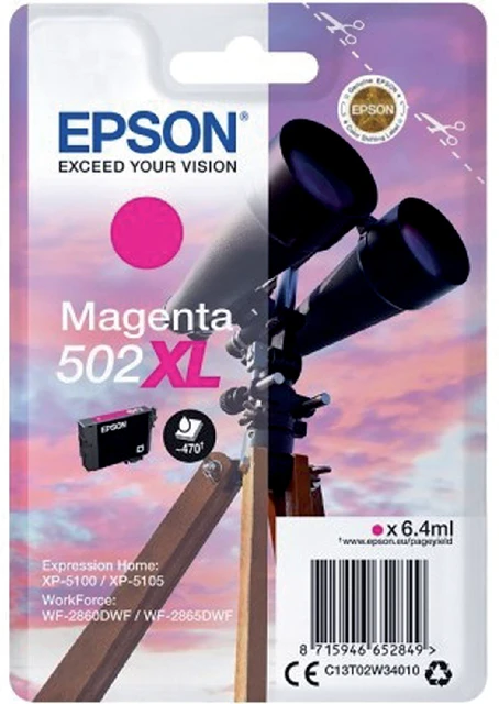 Inktcartridge Epson 502XL T02W3 Rood HC