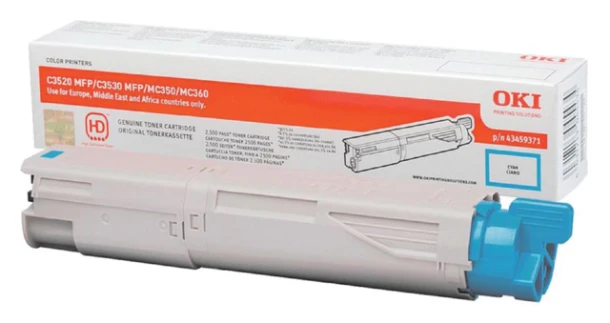 Tonercartridge OKI C3520/3530/MC360/350 blauw 2,5k