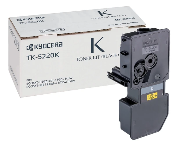 Toner Kyocera TK-5220 zwart; 1200 pagina's