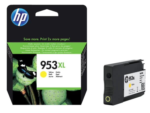 Inktcartridge HP F6U18AE (953XL) HC geel; 20ml