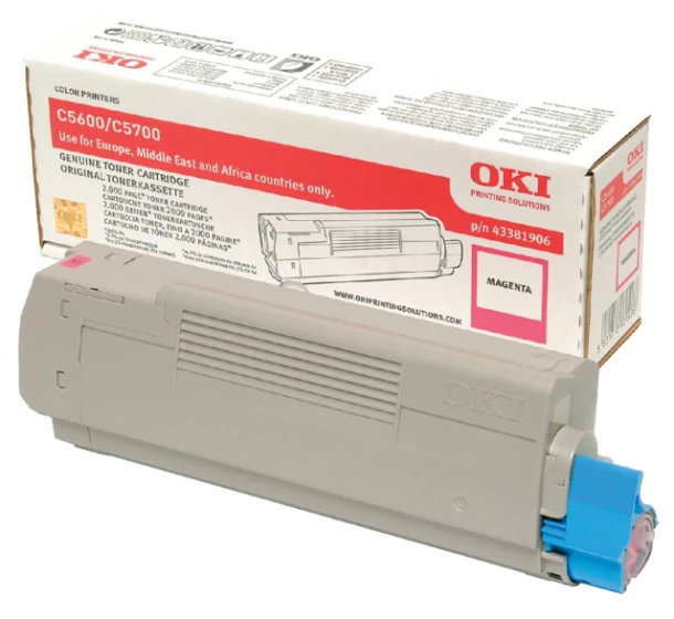 Tonercartridge Oki C5600/5700 rood (43381906)