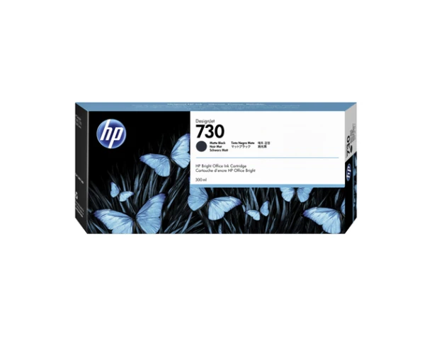 Inktcartridge HP P2V71A (730) 300ml mat zwart