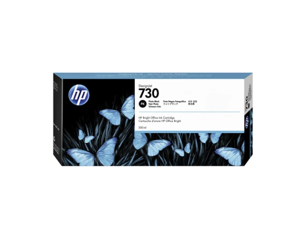 Inktcartridge HP P2V73A (730) 300ml foto zwart